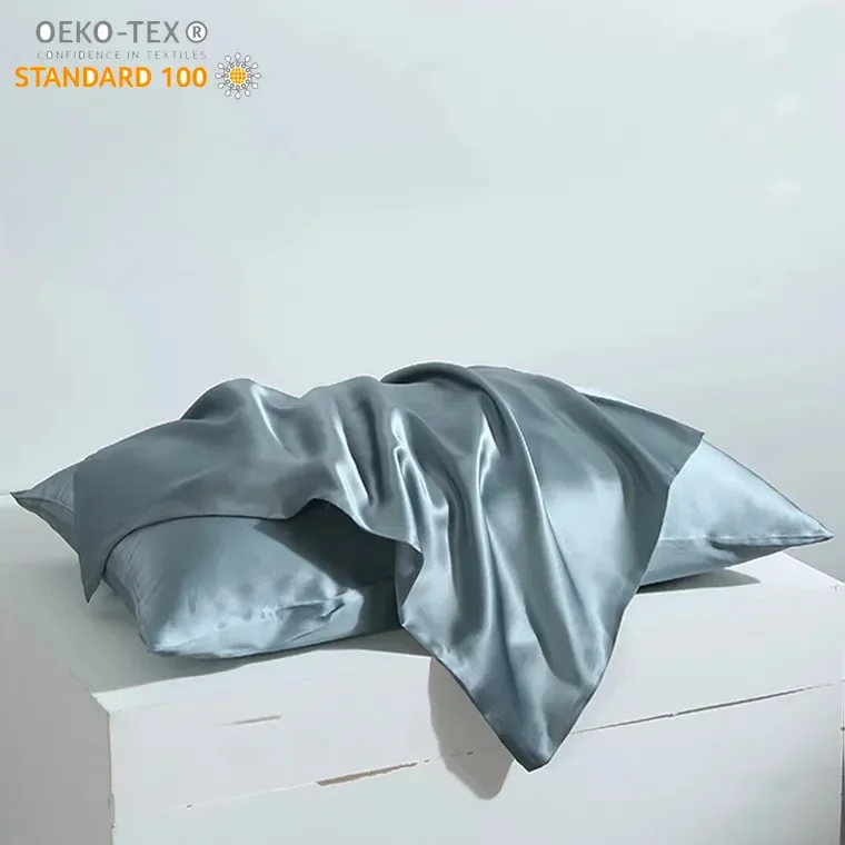 

100% Mulberry Silk Pillowcase For Hair And Skin,22 Momme 6A Grade Silk Pillow Case With OKEO-TEX,600 Thread Count,Back In Tencel