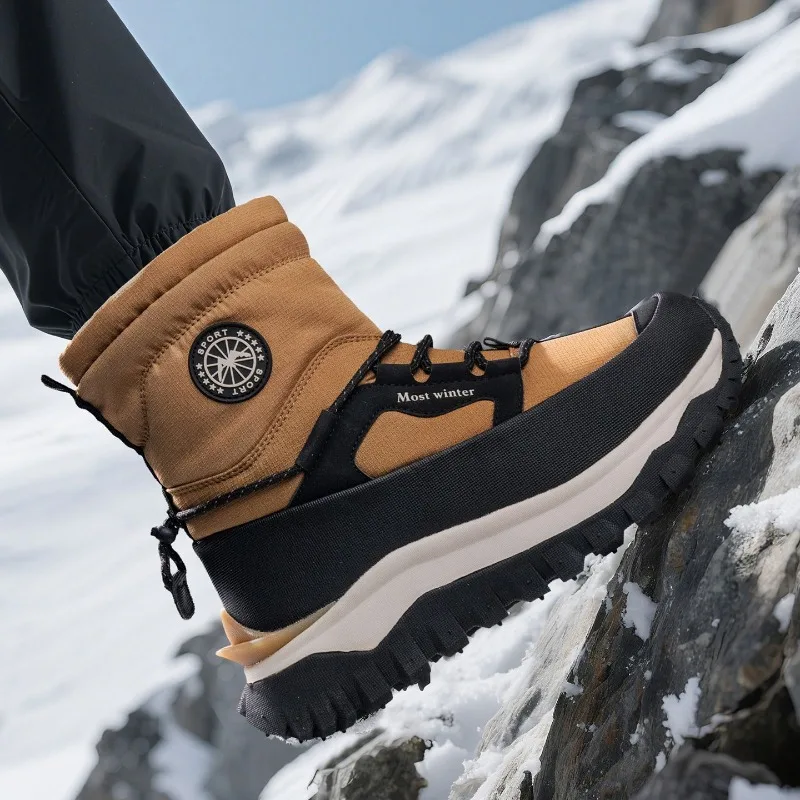 2026 Best Selling Men Hiking Sneakers Big Size 46 Trekking Shoes Men Good Quality Climbing Shoes Men Mid-Top Man Shoe Mountain