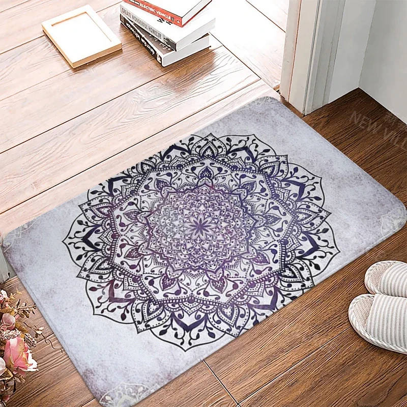 Anti-slip Bath Mat Bathroom Small Rug Shower Mat Home Decor Door Mat Kitchen Bedroom Entrance Room mats Persia vintage Mandala