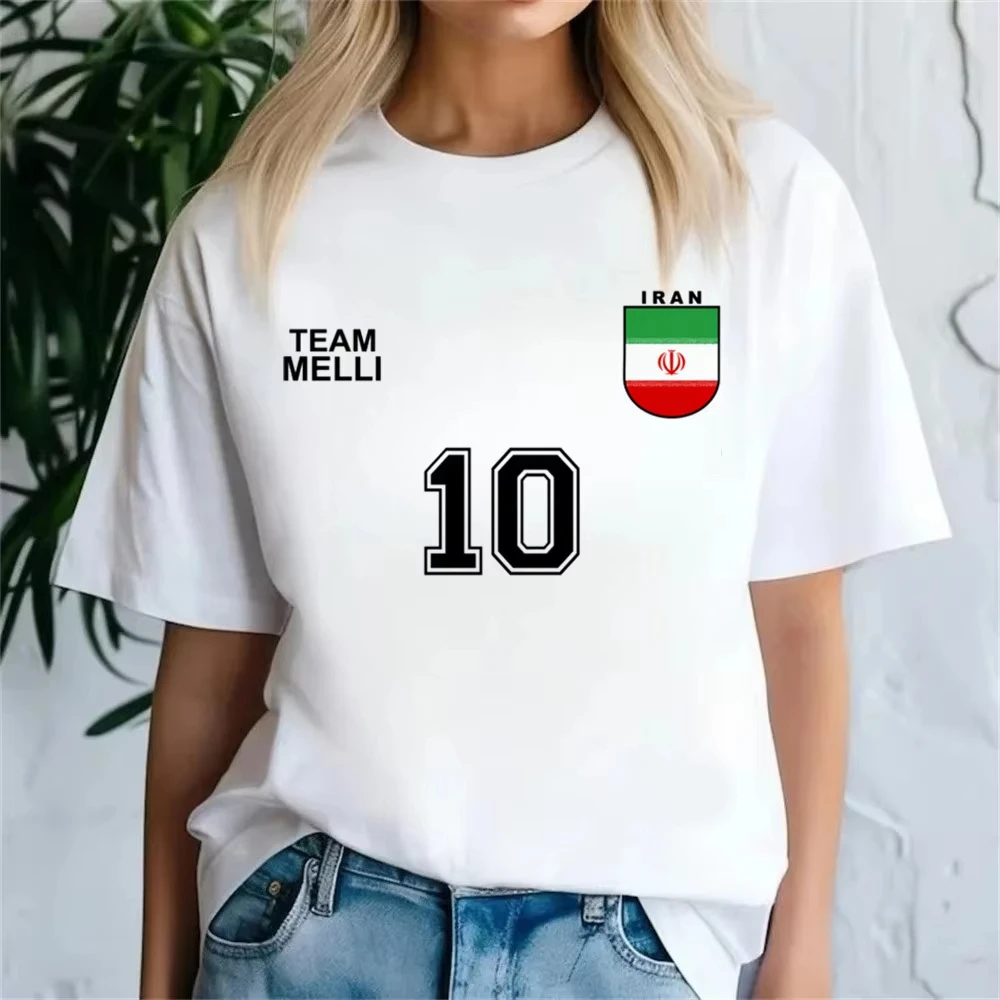 

Plus Size Fashion Iran Women T-shirt Female Funny Street Tops Aesthetic Clothes Vintage Printed Short Sleeved Loose Pullover Top