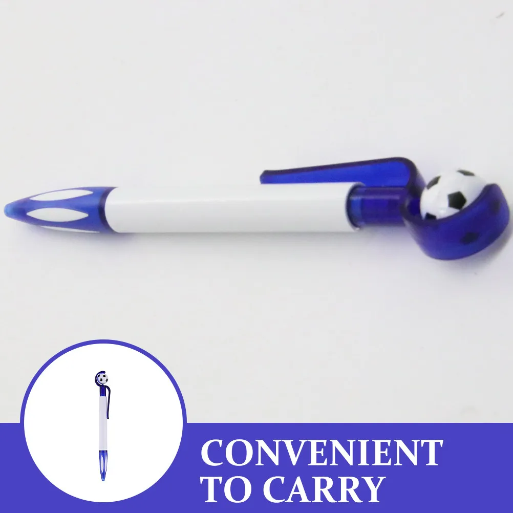 

10Pcs Football Ballpoint Pens Creative Soccer Design Retractable Ink Pens for Students Office Work Graduation Gifts Party