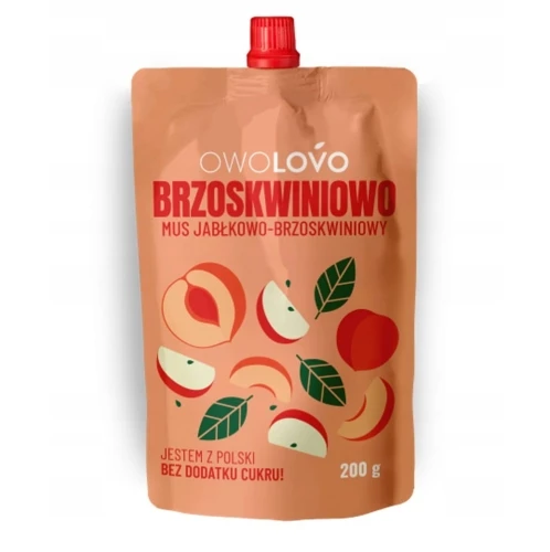 MUS BRZOSKWINIOWO JABŁKOWO-BRZOSKWINIOWY 200g
