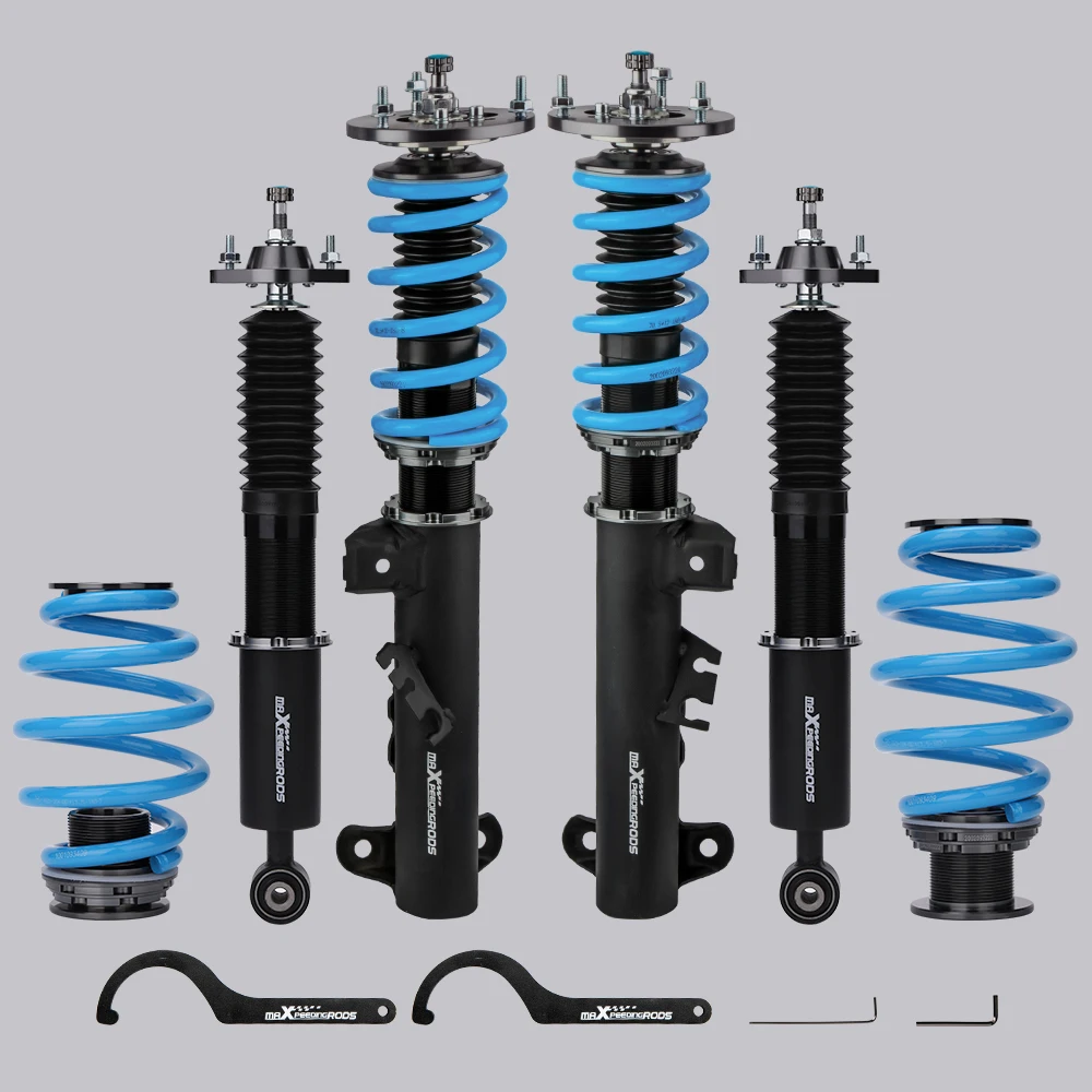 Maxpeedingrods COT6 Coilover Shock Springs Kit For BMW E36 3 Series 91-99 RWD Adjustable Coilover Struts Shock Springs Kit