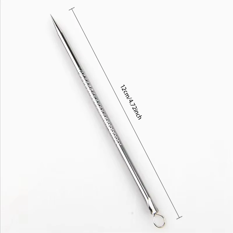 12 سنتيمتر حب الشباب إبرة حب الشباب أداة إزالة الرؤوس السوداء Whitehead أداة إزالة الوجه بقعة بثرة مزيل النازع أداة أداة العناية بالبشرة #2