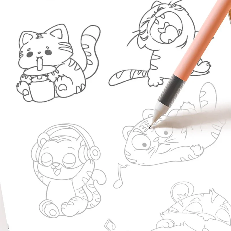 

40 Pages Sketch Montessori Anime Coloring Books for Kids Colouring Book Drawing Coloring Books