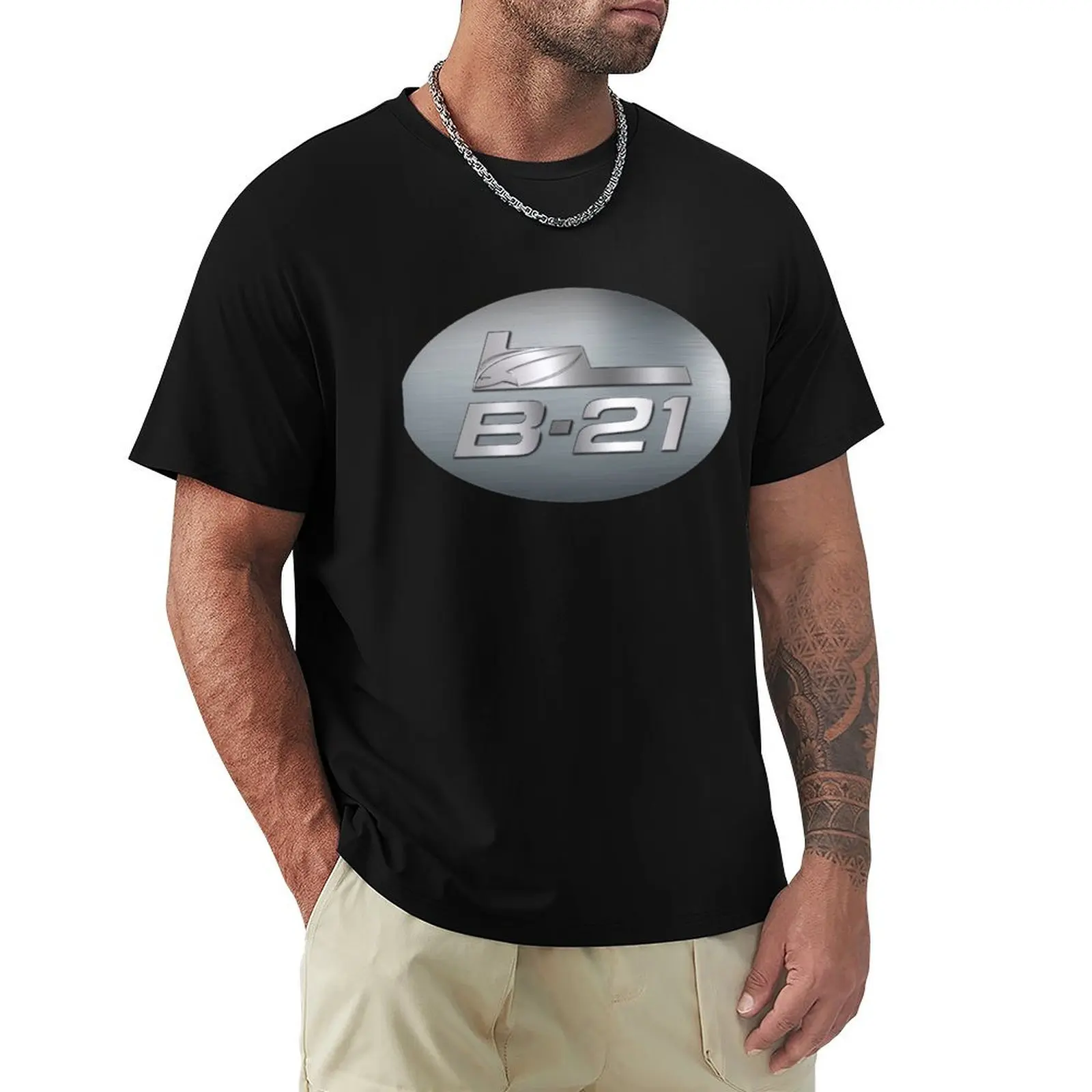 B-21 Raider Program Logo T-Shirt Street Style Casual Tee Shirt