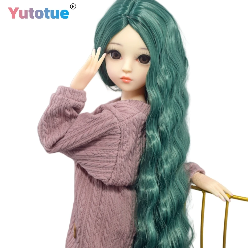 

YUTOTUE 24-дюймовая кукла для девочек, зеленый парик с вьющимися волосами, одежда, обувь, полный комплект, съемная игрушка, подарок для детей