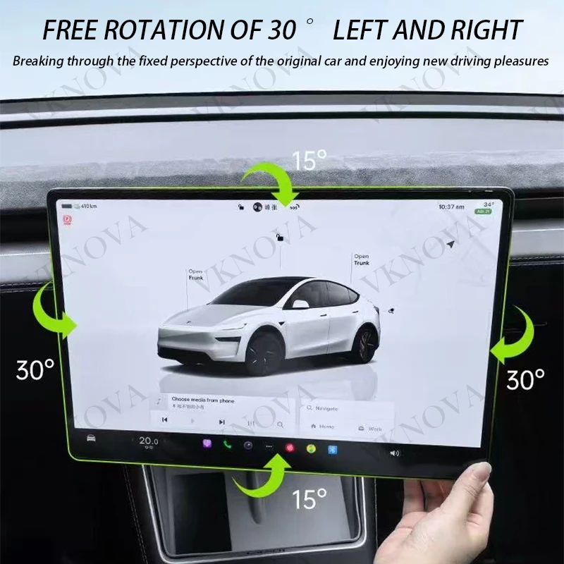 Newest For Tesla ModelY Juniper 2025 Model3 Swivel Holder Mount Highland Tilt Screen Rotating Bracket Kit Display Monitor Rotate