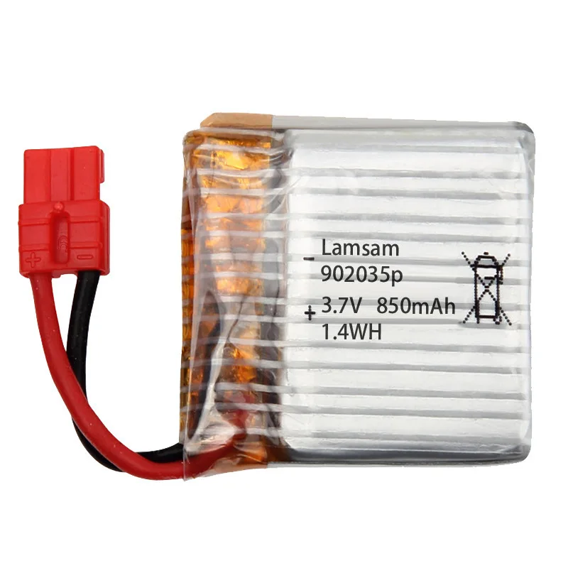 2PCS Upgrade Battery 3.7V 850mAh Lipo Battery for SYMA X26 X26A X21 X21W RC Drone Quadcopter Battery Accessory