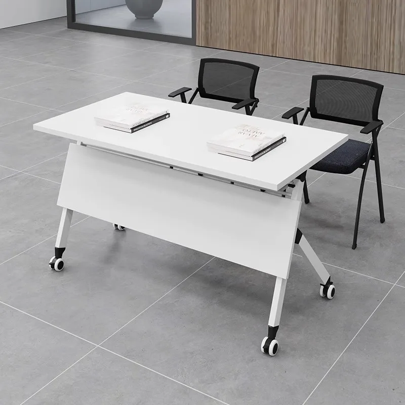 

Training table and chair combination mobile strip desk strip educational institution training
