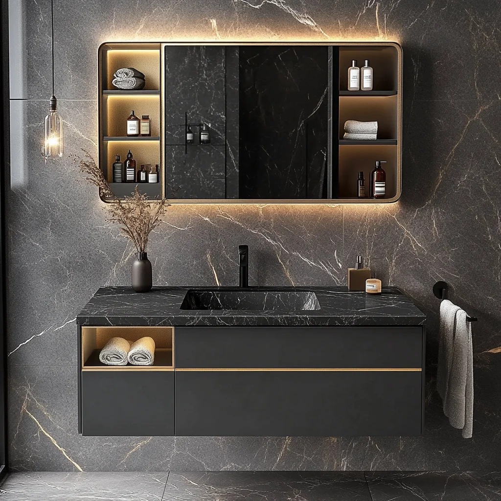 

High End Bathroom Vanity Set Design Bathroom Cabinets Mirror Sink Bathroom Vanity 36 Inch Customizable