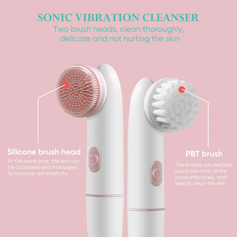 Portable silicone cleanser Scrub Face Wash Blackhead Removal Tool Pore cleaner Exfoliating face wash brush