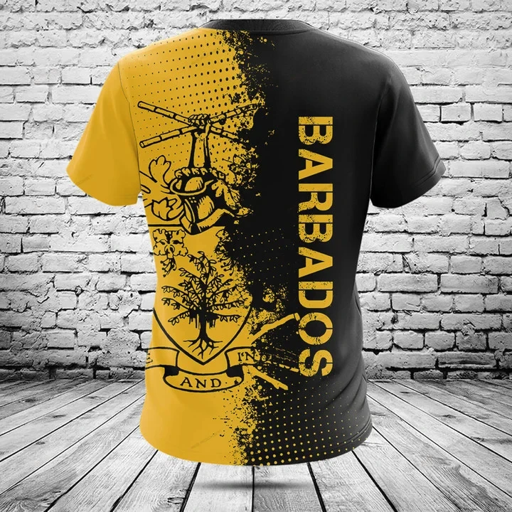 Customized Summer Casual Barbados Graphic T-shirts Men's Fashion Cool E-Sports Jersey Soft Short Sleeve Tops Fast Dry Sportswear
