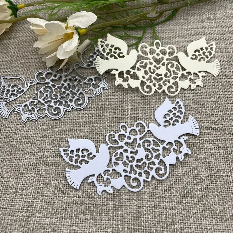 Love peace dove Metal Cutting Dies Stencils For DIY Scrapbooking Decorative Embossing Handcraft Die Cutting Template Mold