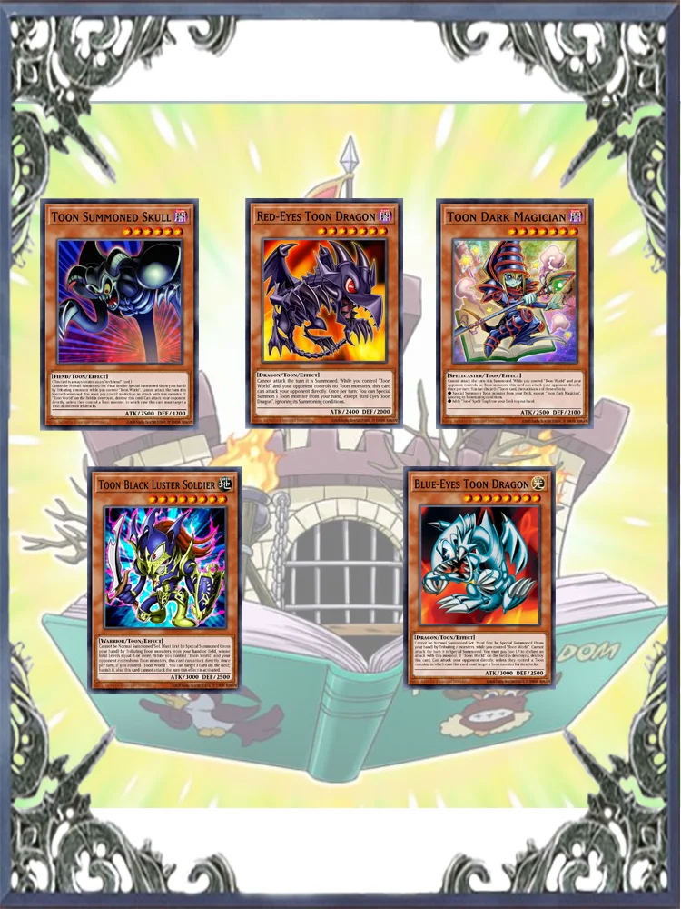 40 pièces dessin animé Toon monde Yugioh jeu de cartes jeu de cartes jeu facile pas Original maître Duel bricolage pont MD