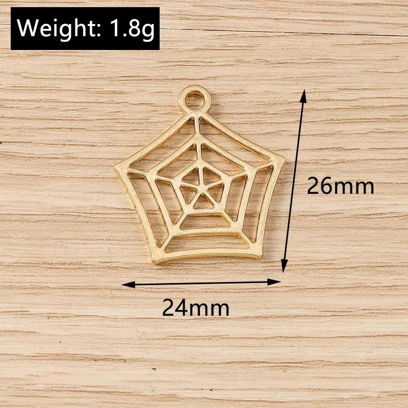 Tusember 10 Stück neue Halloween-Charms Kürbis Böser Geist Vampir Fledermaus Spinne Charms Anhänger für DIY Ohrring Halskette Schmuck – Detail 8