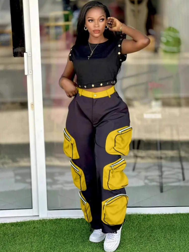 

2 Piece Women Set Dashiki African Clothes Summer Spring New Fashion Short Sleeve Top And Pants Suit Party Lady Matching Sets
