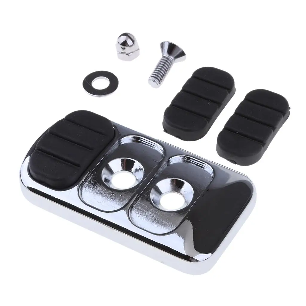 

Foot Pegs Brake Pads Cover Non-slip Aluminum Alloy Pedal Footrest Platform Kit for Motorcycle Modification Universal