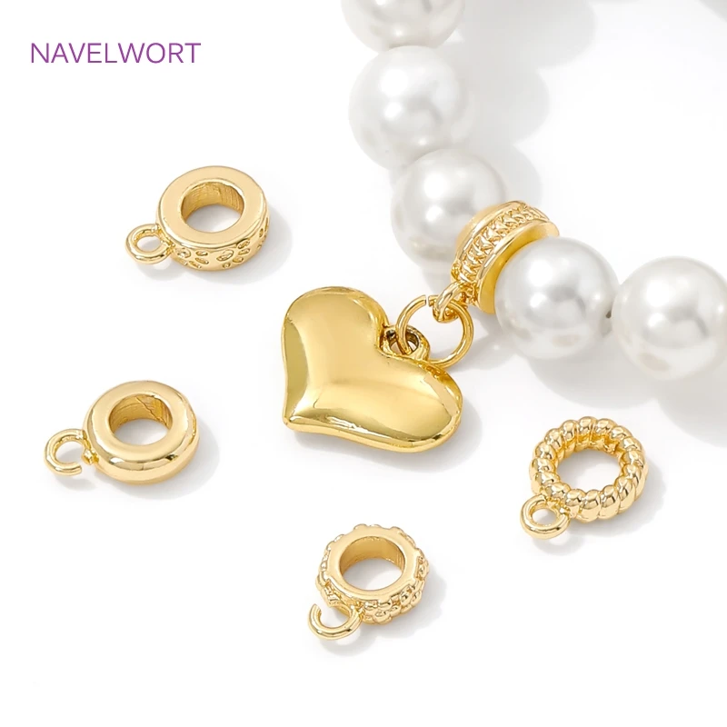 14K Gold Plated Bail Holder For Pendant,Bead Separator,Accessories For Pendants,Bails For Jewelry Making Findings,Necklace Bail - view 3