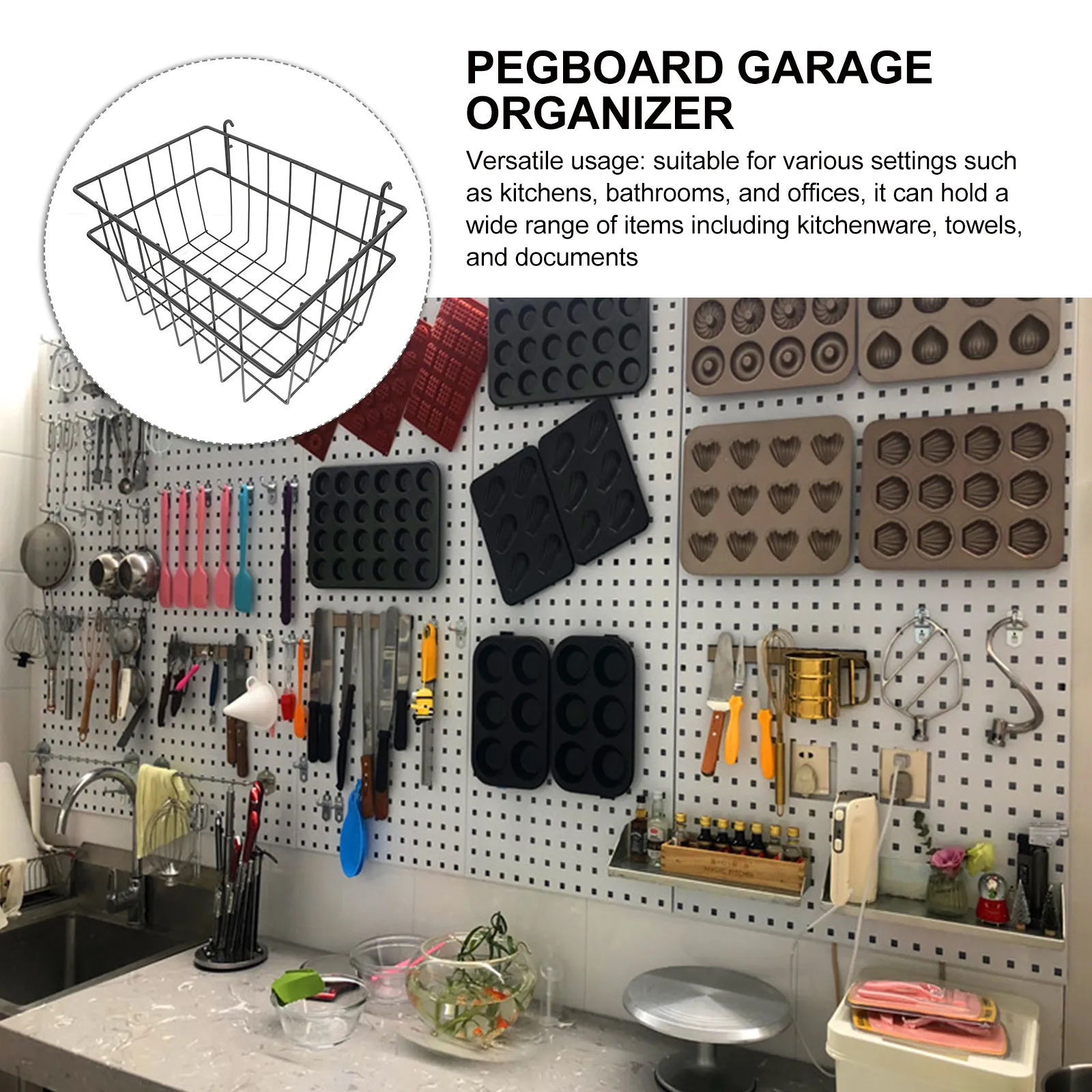 Black Pegboard Organizer Heavy - đánh giá và giá Workshop Tools Wall