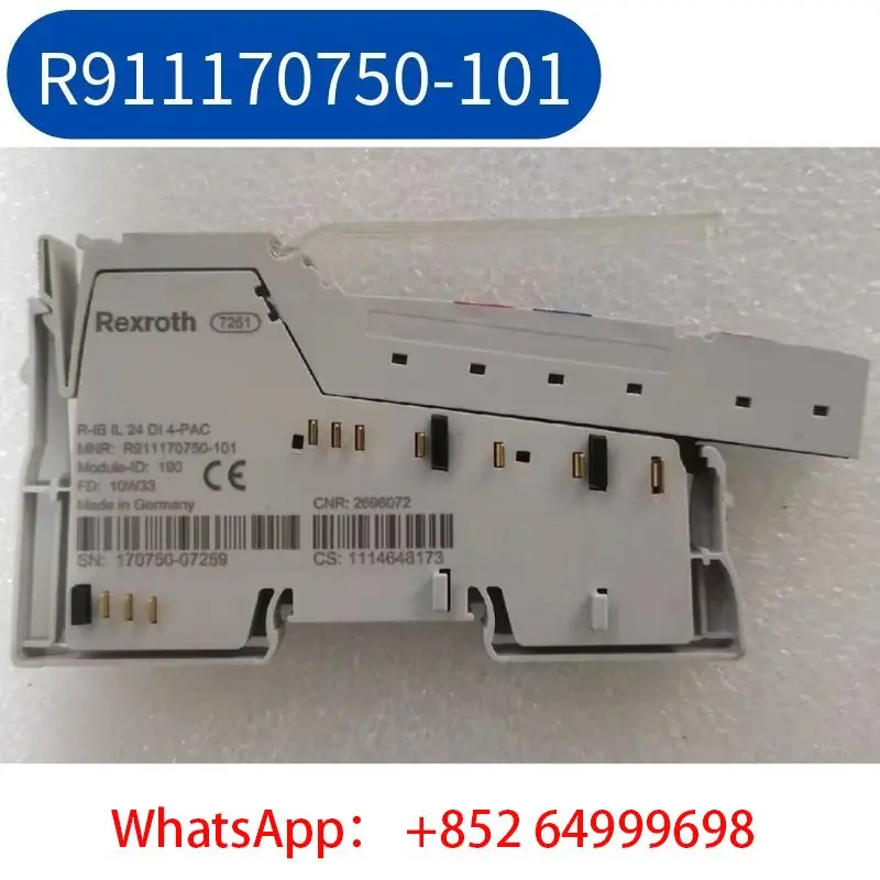 

Second hand module R-IB IL 24 DI 4-PAC R911170750-101 tested OK and shipped quickly