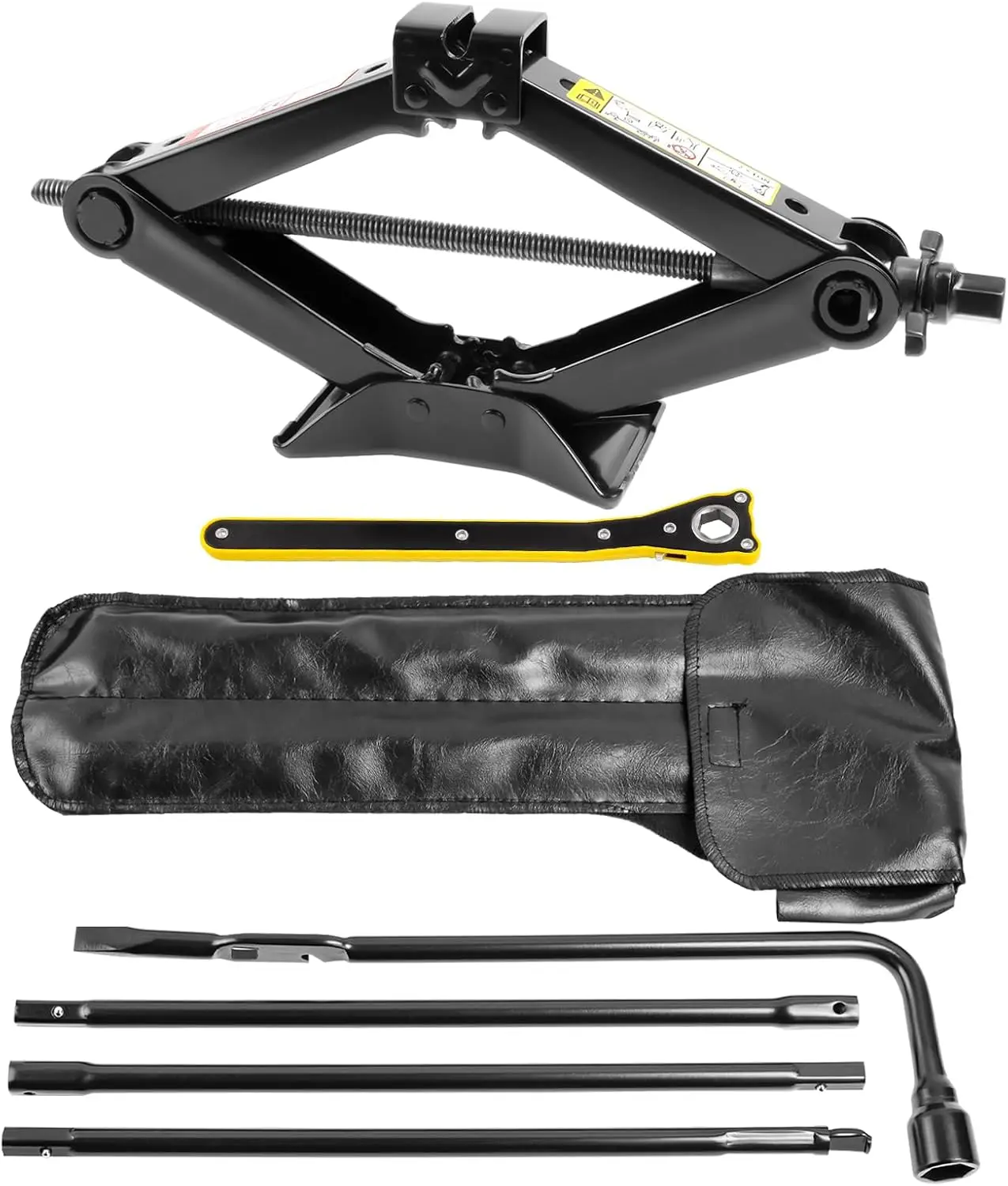 

Heavy Duty Scissor Jack & Lug Wrench Kit for Truck SUV Spare Tire Repair Tool 2.5 Ton