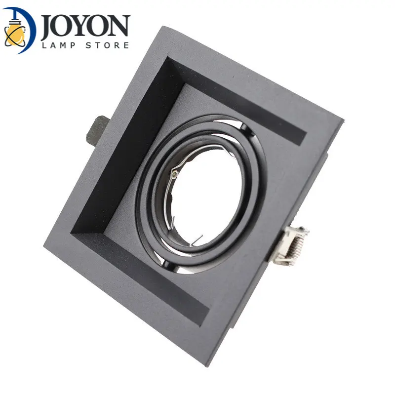 

Square Embedded Led Ceiling Trim Rings MR16 Halogen Bulb Light Fittings Holder Led Spotlight GU10 Frame Led Down Light Fixture