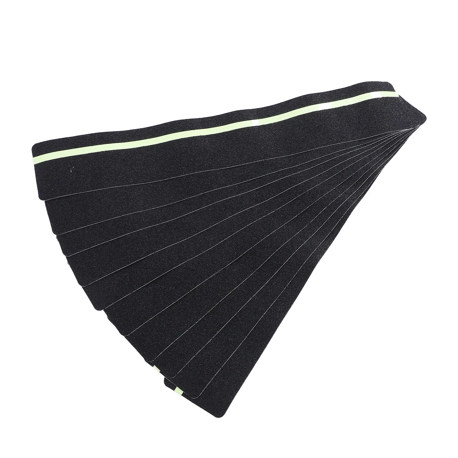10Pcs Stair Anti Treads Glow in Dark Stripe 24x3.9in Non Skid Reflective Grip Tape Indoor Outdoor Staircase Safety Traction