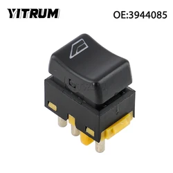 YITRUM 3944085 1347063 1307898 Power Window Switch For Volvo Truck FH 12 FL FH 16 FM 12 1347063 5 Pins Single Button