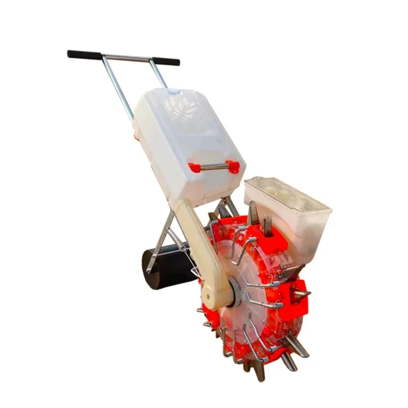 

Multi-functional Agricultural Seeder with Fertilizer Together Manual Corn Soybean, Peanut and Cotton Seeder Hand-pushed Seeder