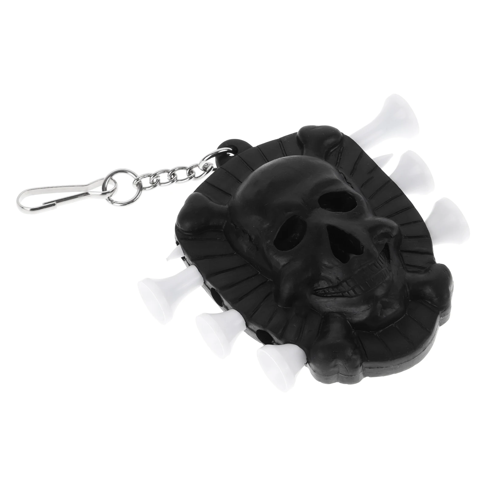

Golfing Tees Holder Skull Design Metal Hanging ganizer Durable TPE Portable Storage Container for Men Golf Supplies