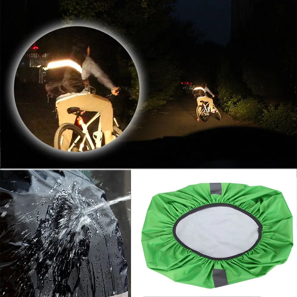 20/35L Reflective Cycling Camping Hiking Bag Raincoat Travel Package Backpack Rain Cover Waterproof Fabrics