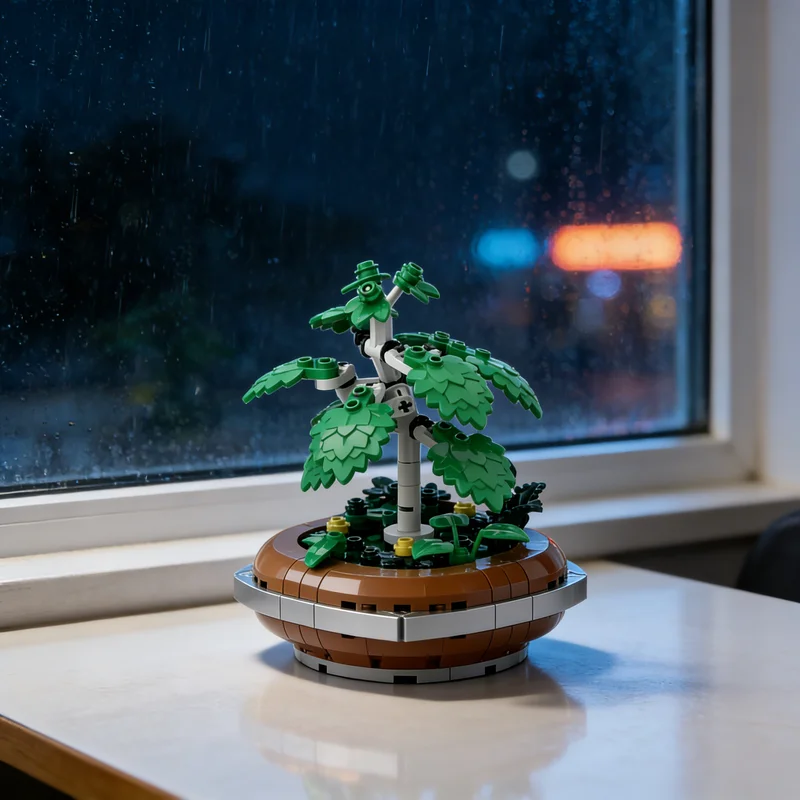 

200pcs MOC Bonsai Silver Birch Botanicals Model Building Blocks DIY Gift Creative Collectible Display Decor Premium Adult Kids