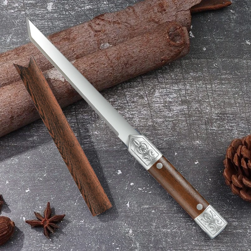 2026 New Fruit Knife Household Sharp Stainless Steel Small Straight Knife Boutique High-grade Portable Magic Pen Hand Meat Knife
