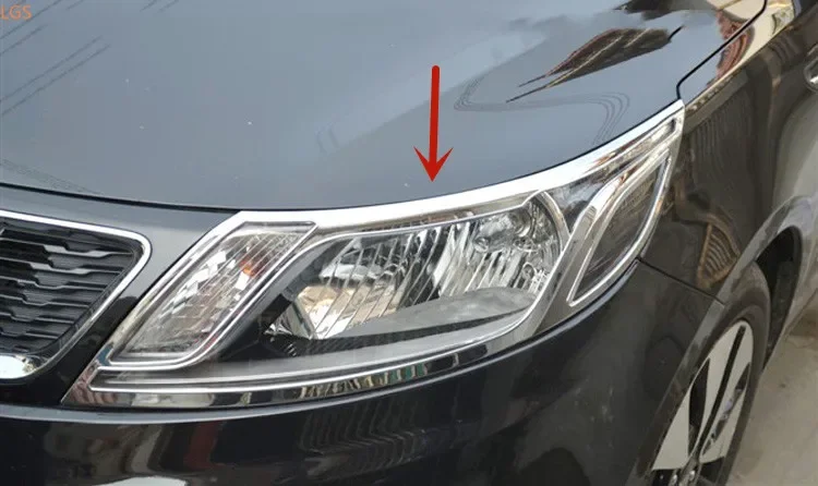 

Декоративная рамка для передней фары Kia K2 2011-2014 высокого качества из АБС-пластика