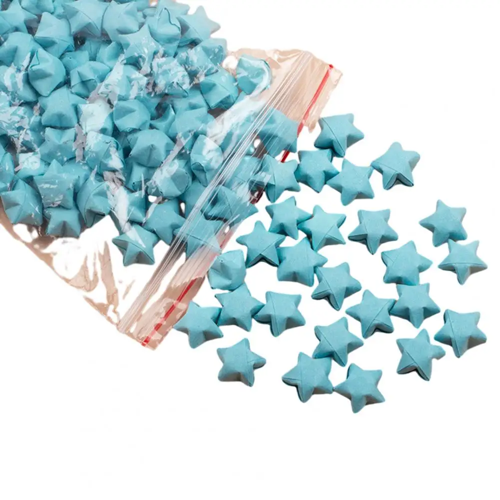 100 Stuks Origami Ster Decoratieve Wensflessen Glow-In-The-Dark Afgewerkt Diy Papier Ambachten