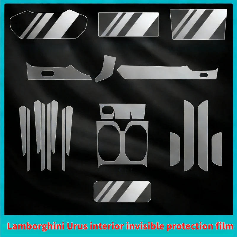 For 25 Models of Lamborghini Urus Interior Protection Center Console Gear Shift Film Dashboard Navigation Screen Interior Film