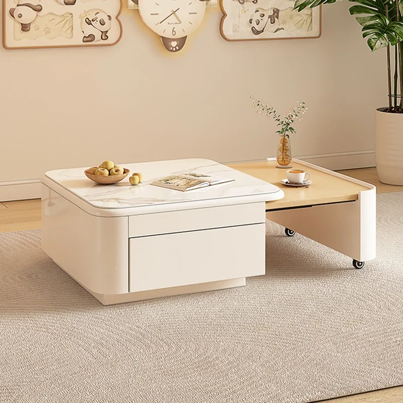 

Unique Nordic Coffee Table Aesthetic Display Cream Style Coffee Tables Space Saving Mesa De Centro Sala Living Room Furniture