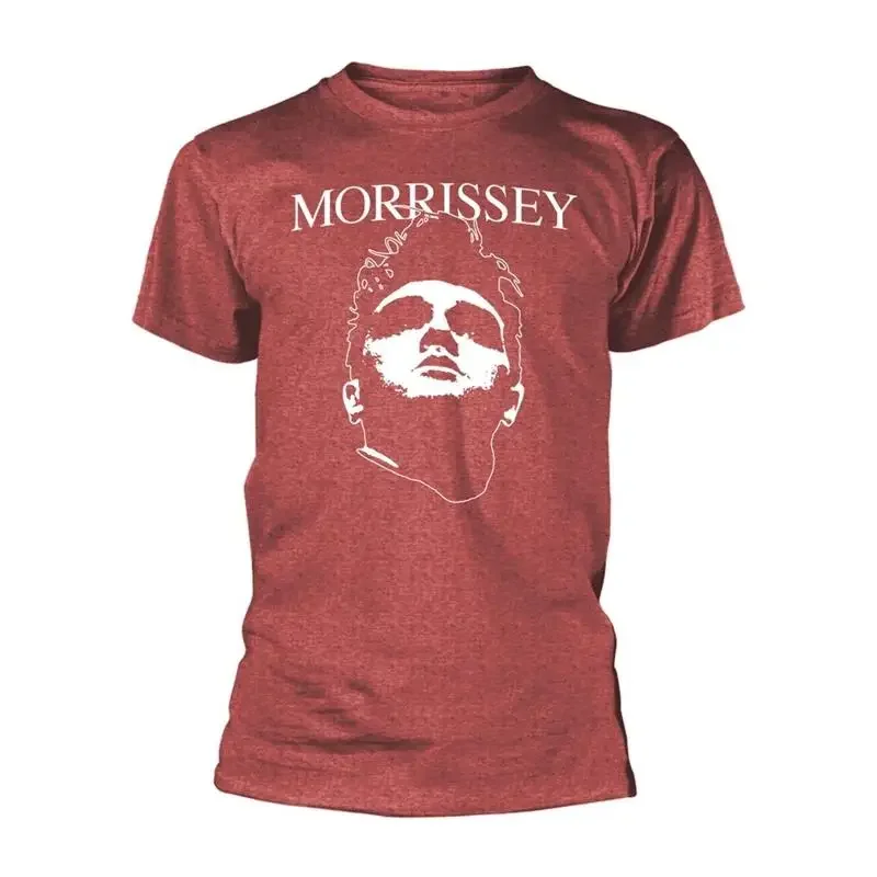 MORRISSEY - FACE LOGO (HEATHER RED) RED T-Shirt XX-Large