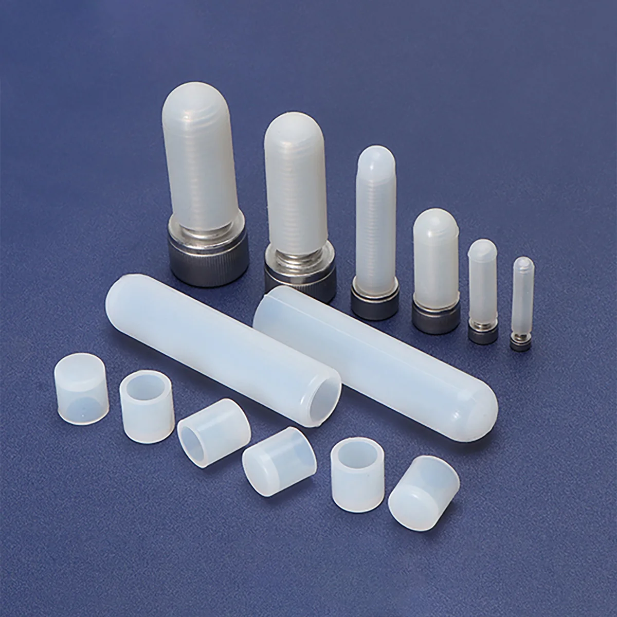 Electroplated Silicone Cap/Screw Thread Dust-Proof  Protection Plastic Sleeve
