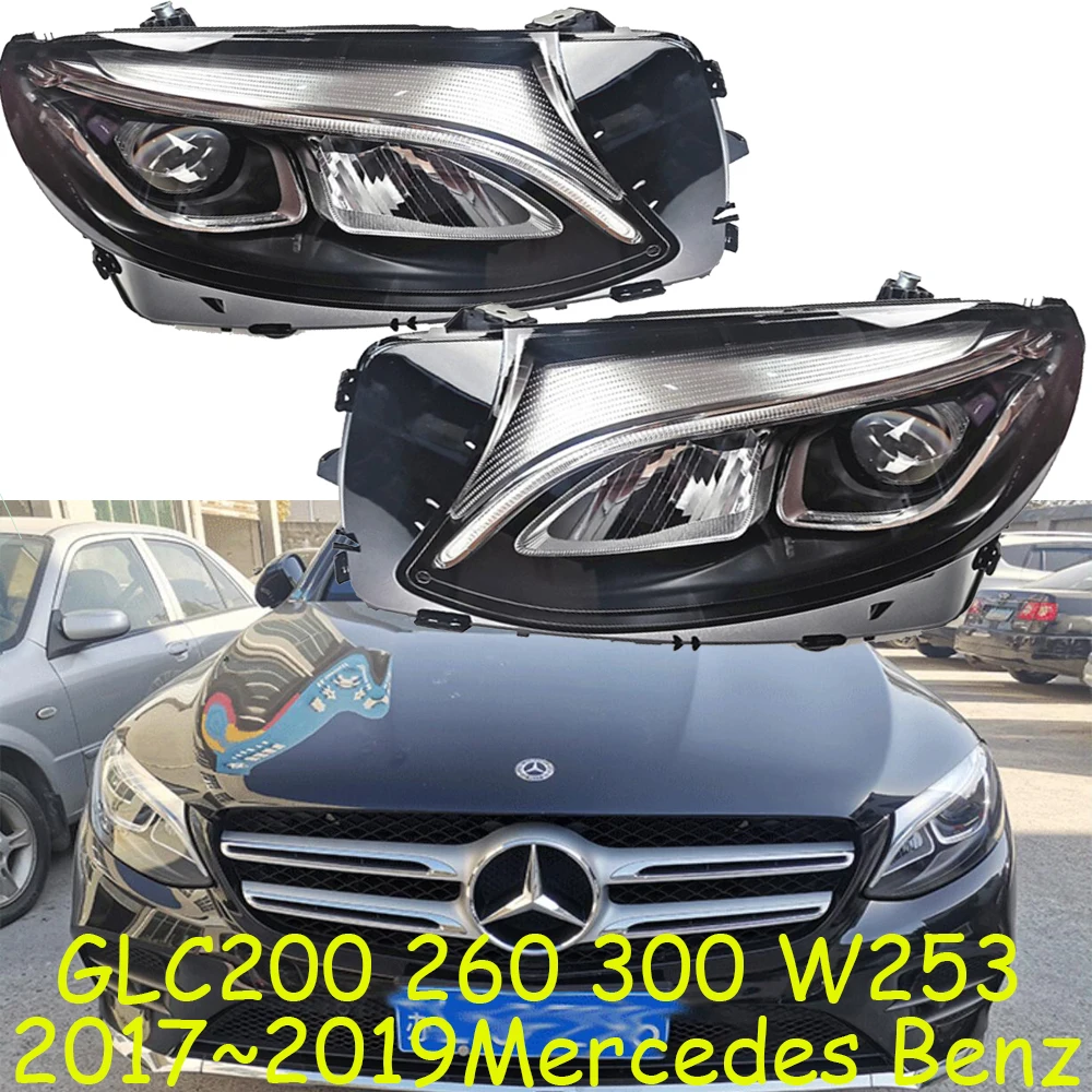 1pcs car bumper headlamp for Mercedes Benz W253 headlight GLC200 GLC260 GLC300 2017~2019y for Benz W253 fog light