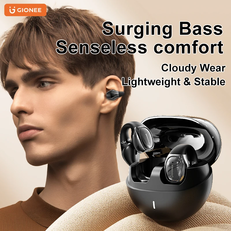 Gionee Wireless Kopfhörer Bluetooth 5,4 Ohr haken Sports til kompatible Rausch unterdrückung Stereo HD Call Touch Control Spiel Headset