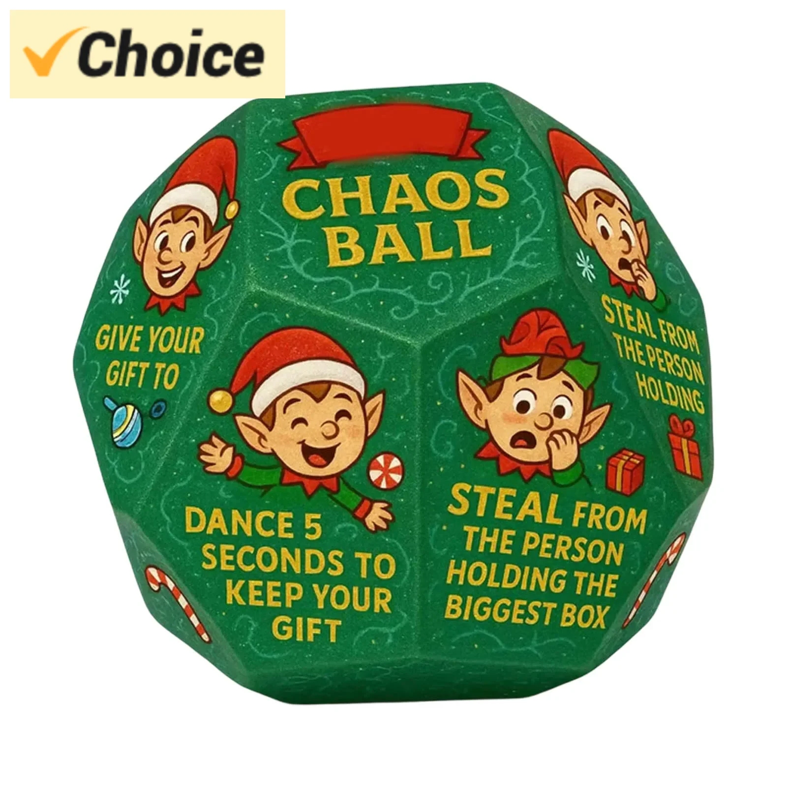 

Набор для игры в кубики для обмена подарками — увлекательная интерактивная игра для семейных праздников, корпоративов и вечеринок с друзьями, включает