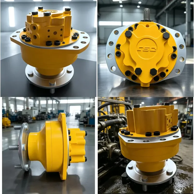 High Torque Gear Hydraulic Motor Heavy Duty for Construction Machinery Excavators Displacement 56 cm Continuous Torque 1485