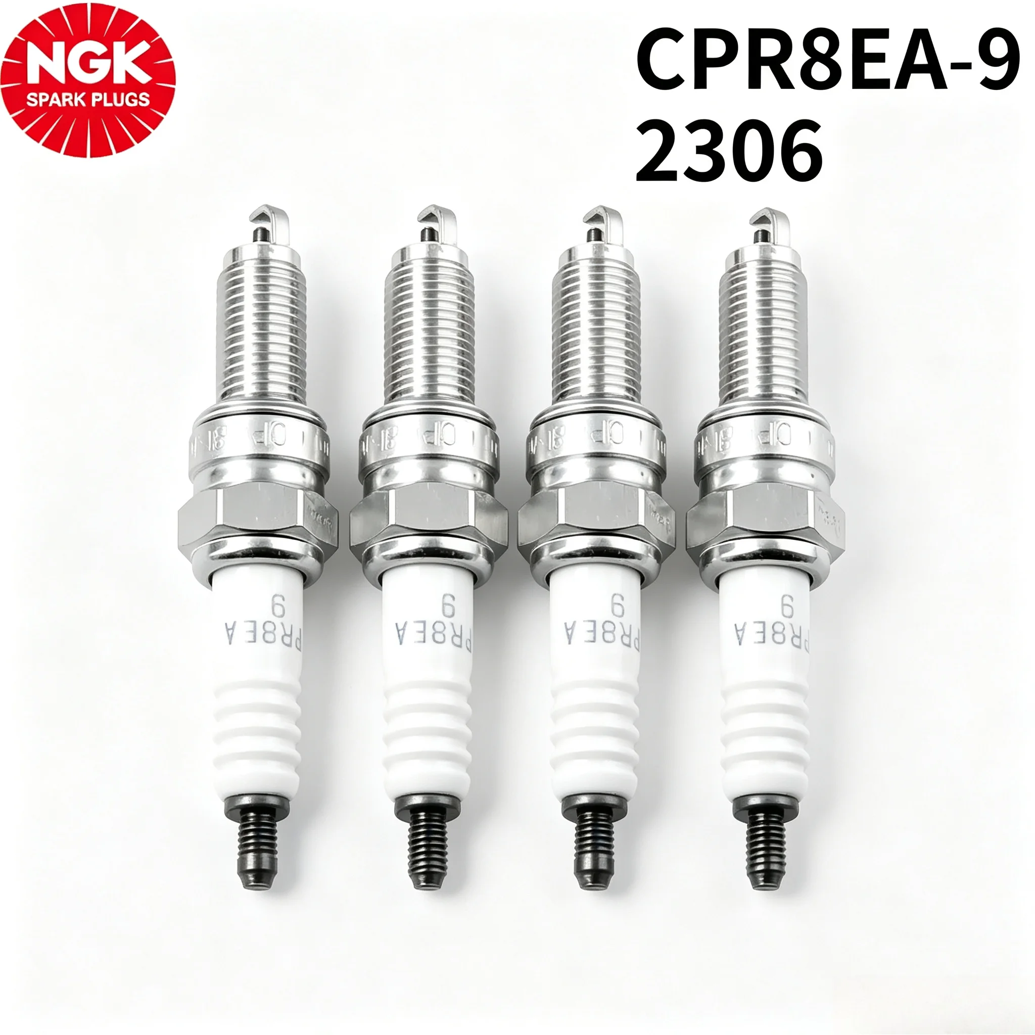 NGK 1PC/4PCS CPR8EA‑9 2306 OEM Spark Plug Fit For Partial Honda190 Yamaha150 Suzuki GSX125 Loncin500 4‑Stroke Motorcycle Parts