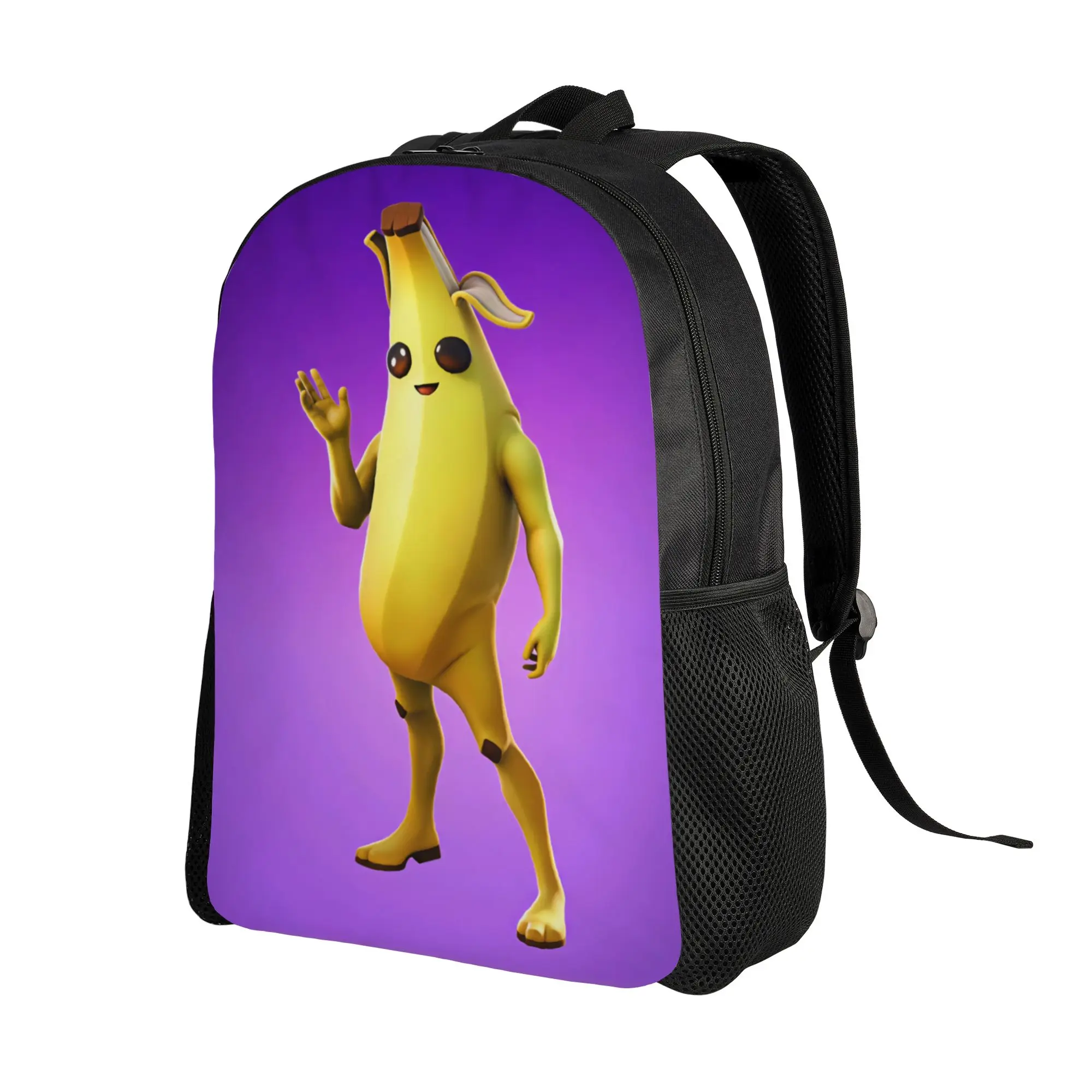 Peely Victory Royale Banana  Backpack Boy  Big Backpacks Polyester Stylish School Bags Travel High Quality Rucksack