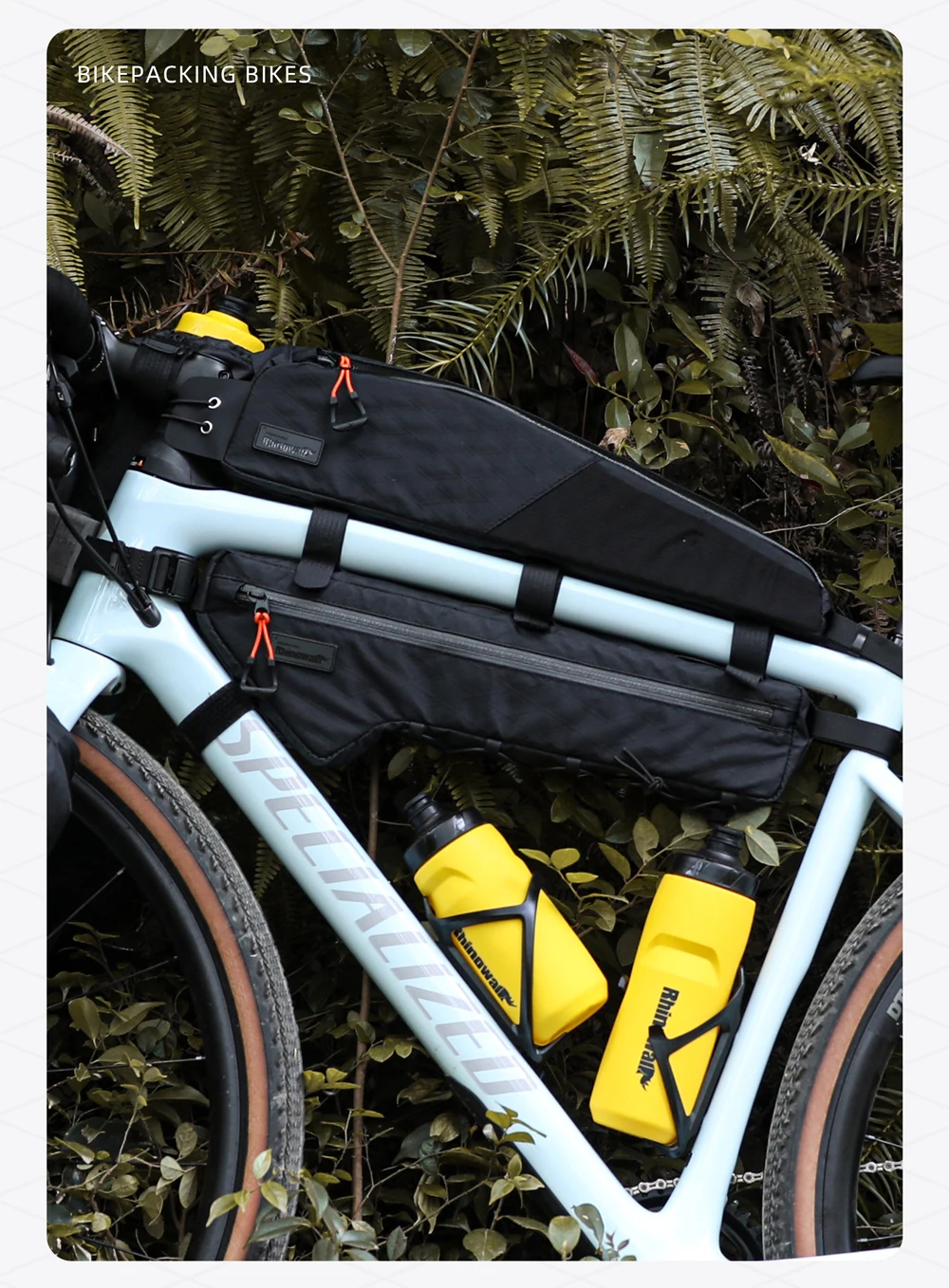 Rhinowalk Fahrrad-Frontrahmentasche, 1,2 l/2,1 l, wasserabweisende Fahrradaufbewahrung, Gepäckverpackung für MTB und Road Fit, größere Rahmenlänge – Detail 39