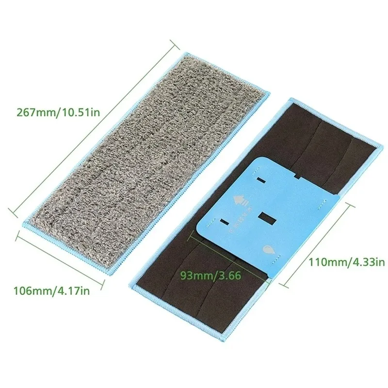 Wet Mopping Pads For iRobot Braava Jet M6 Robot Vacuum Cleaner, Washable Mop Cloths Rags Pads Replacement Accessories Parts