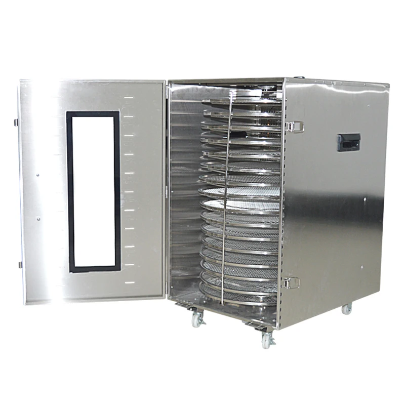 Desidratador comercial de aço inoxidável, 16 camadas, secador ST-02, frutas, legumes, carne, máquina de secagem, 220V, 1500W, 1pc