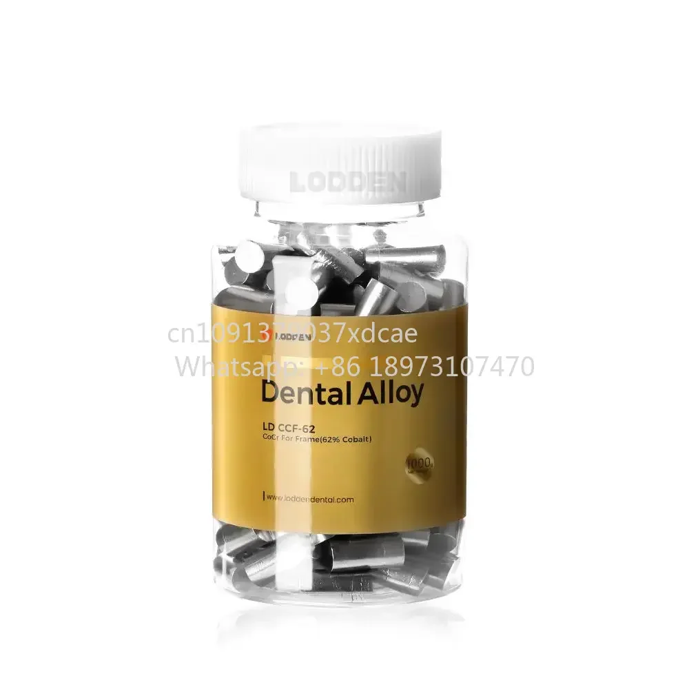 2026 NEW Lodden CoCr For Frame(62% Cobalt) 1kg Cobalt Chrome Alloy Porcelain-fused Metal Cocr Denture Framework Alloy Alloy